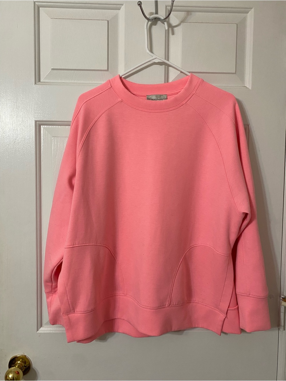 Zenana Outfitters Pink Crewneck Sweatshirt